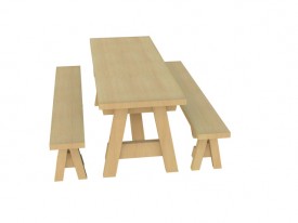 Garden Table 3D Object | FREE Artlantis Objects Download